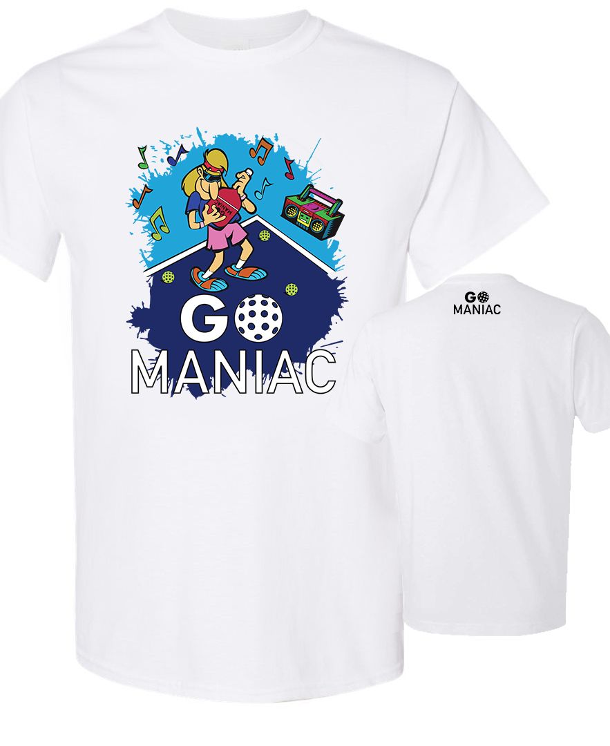 GoMANIAC - Music (Quebec Product), Grandeur: M, Couleur: Blanc/White