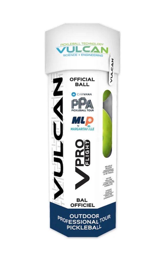 VULCAN VPRO Flight Paquet de 3 Balles de Pickleball