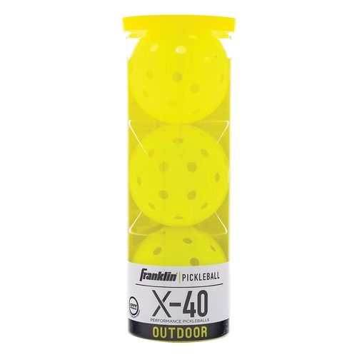 FRANKLIN Balls X40 Exterior - 3 pack, Couleur: Jaune / Yellow