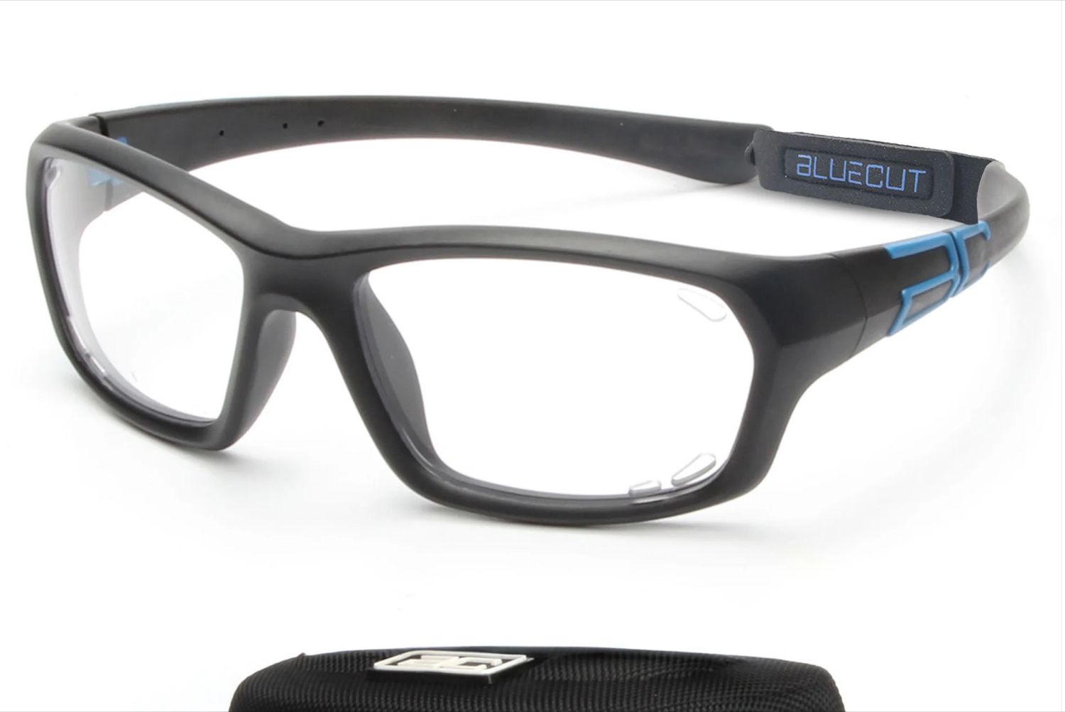 BLUE CUT STEPH LARGE - Lunette de protection, Couleur: Noir-Noir