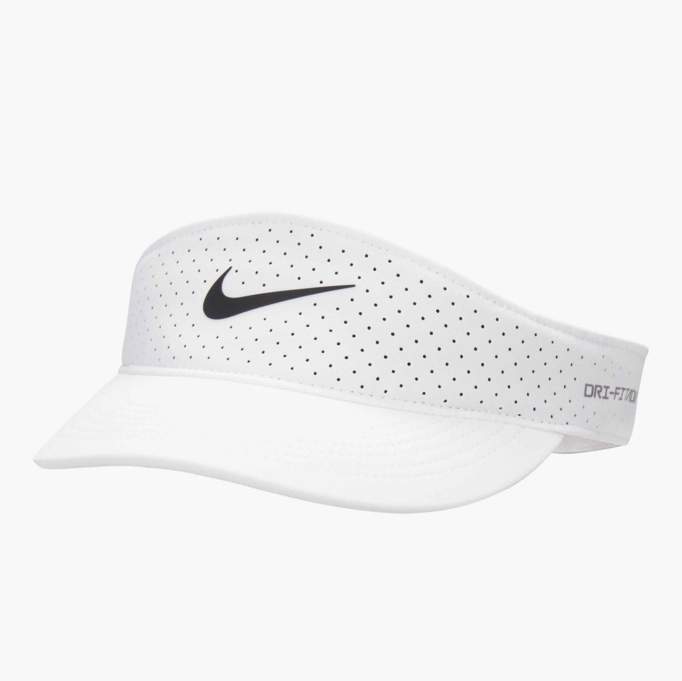 NIKE Visière Dri-FIT ADV Ace, Couleur: Blanc / White, Grandeur: Petit-Medium