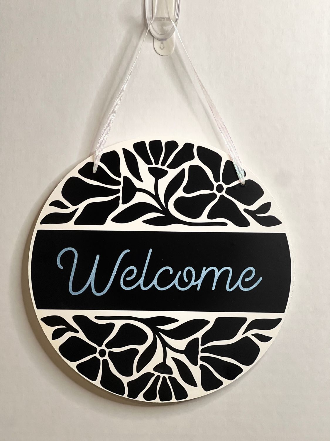 Welcome 8 Inch wooden sign