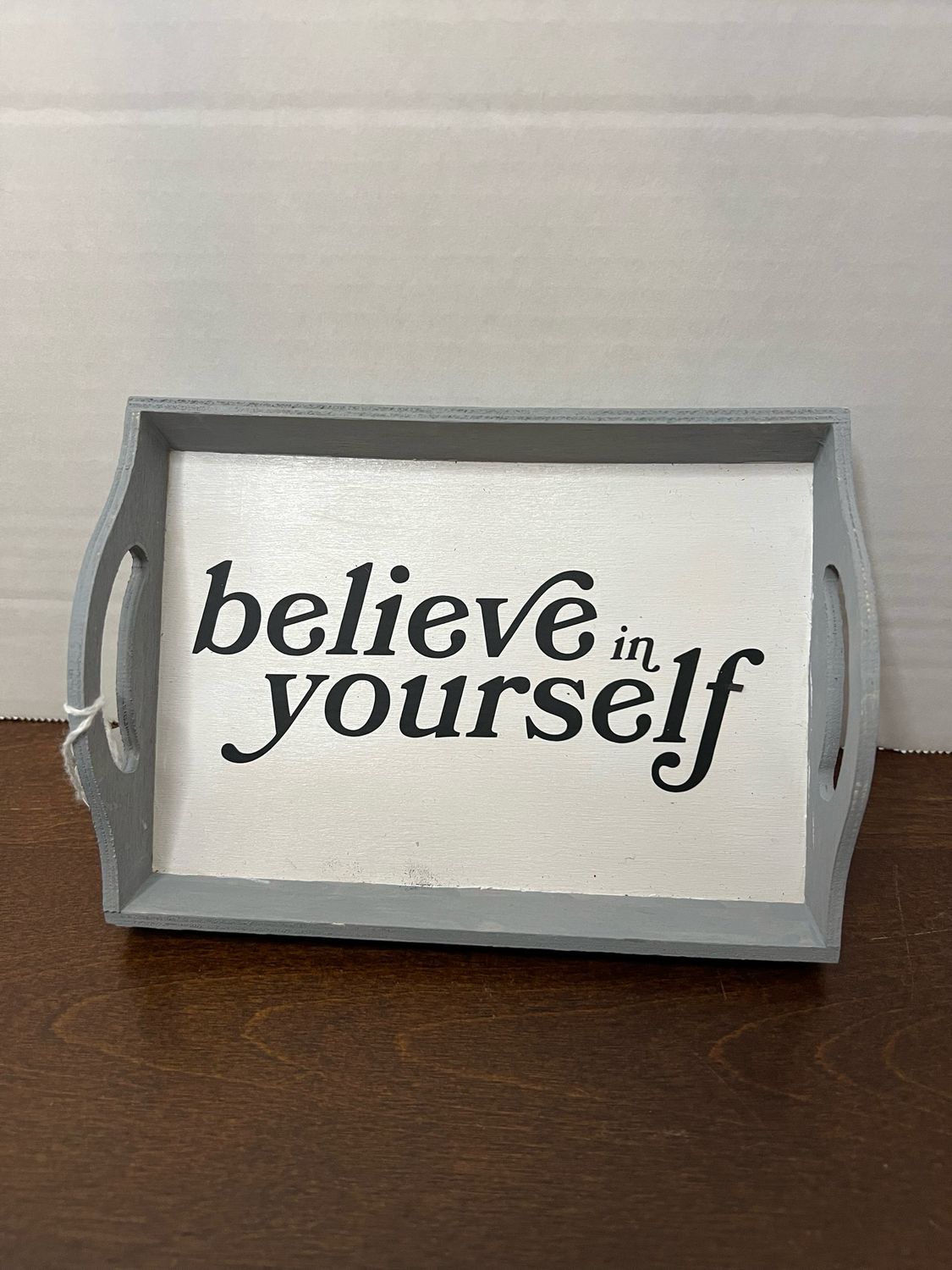 Small Wooden Tray 6.5”x4.75x1/2 Deep