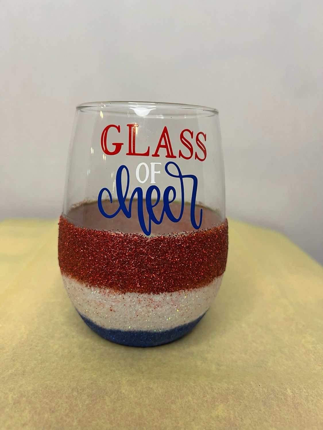 USA Stemless Wine Glass