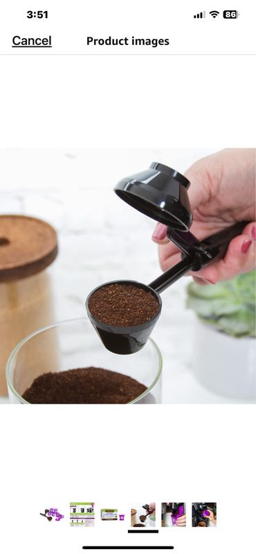 Perfect Pod EZ Scoop-2 In 1 Coffee, Scoop And Funnel For Single Serve Refillable K Cup Capsules /2 Tablespoon Portion, Coffee Scooper