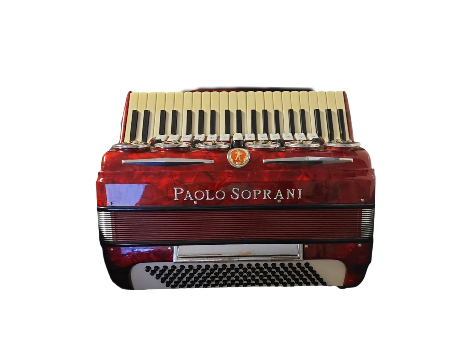Paolo Soprani Piano Accordion Red