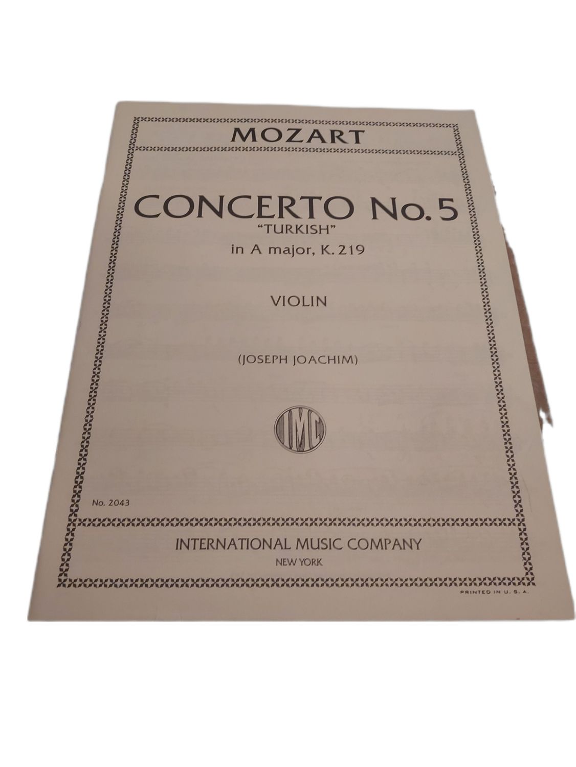 Mozart Concerto No.5 " Turkish" in A Major, K.219