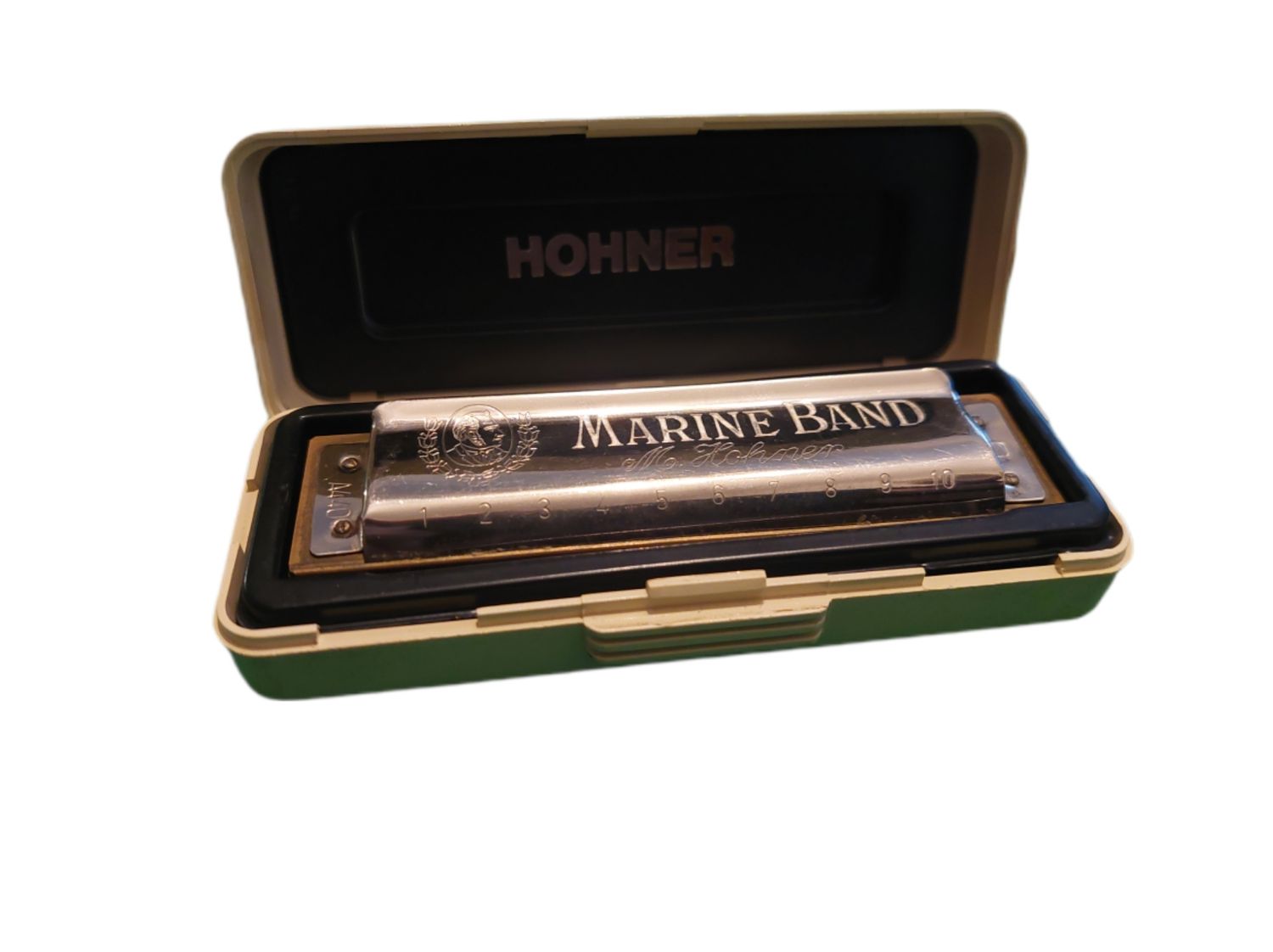 Hohner Marine Band Key of D Harmonica Made in Germany with case