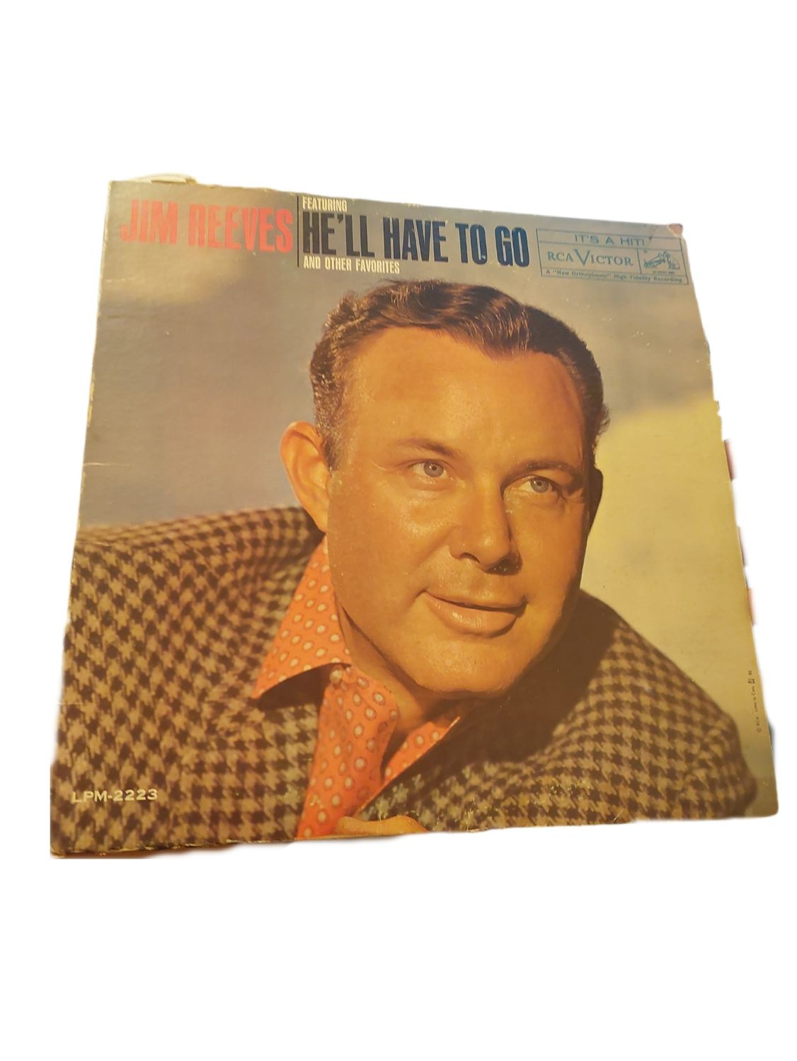1960 " Jim Reeves He'll have o go and other favorites " LPM-2223 Mono LP