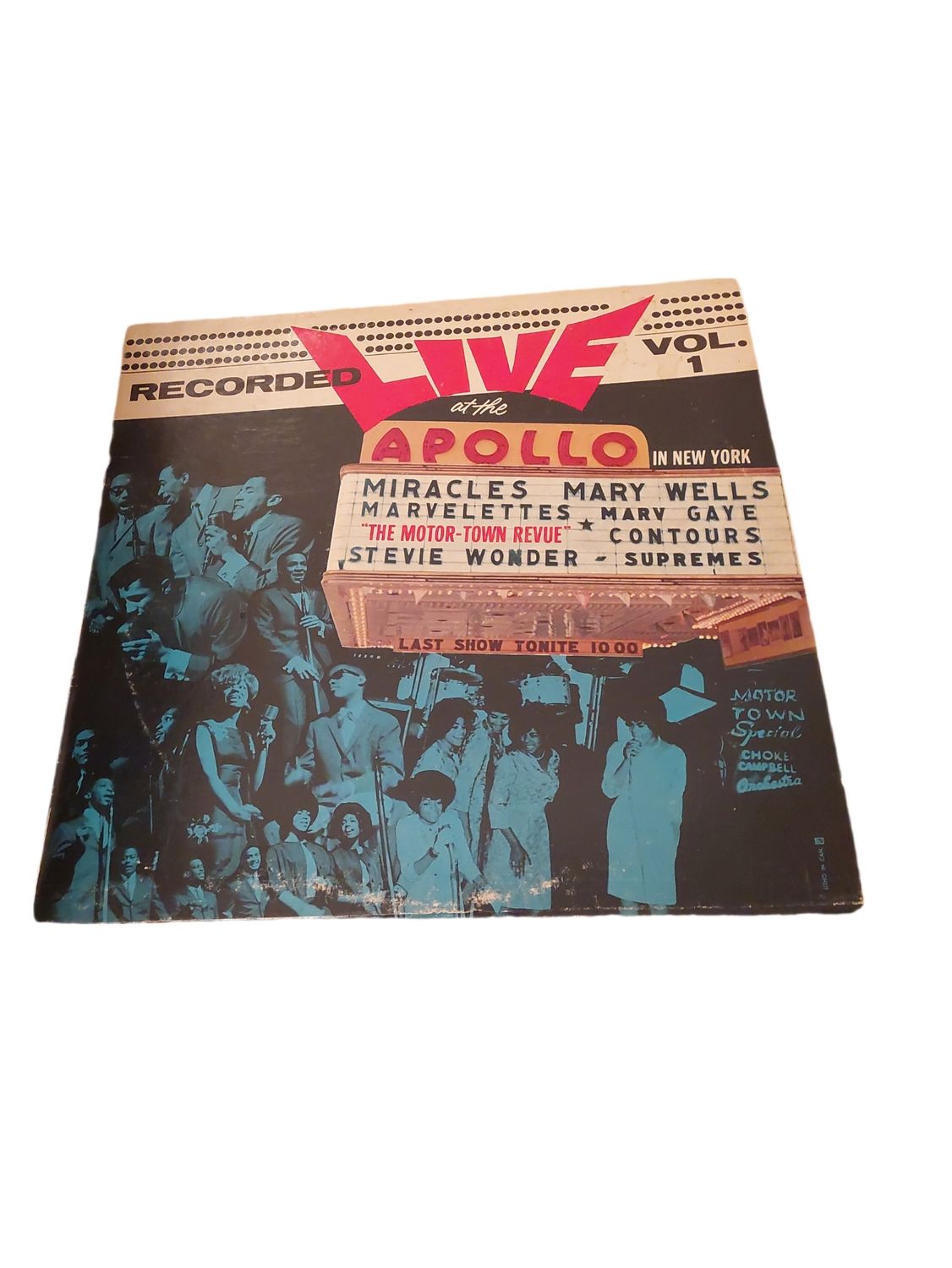 1963 Recorded Live at the Apollo Vol 1 LP The Motor-Town Vol 1