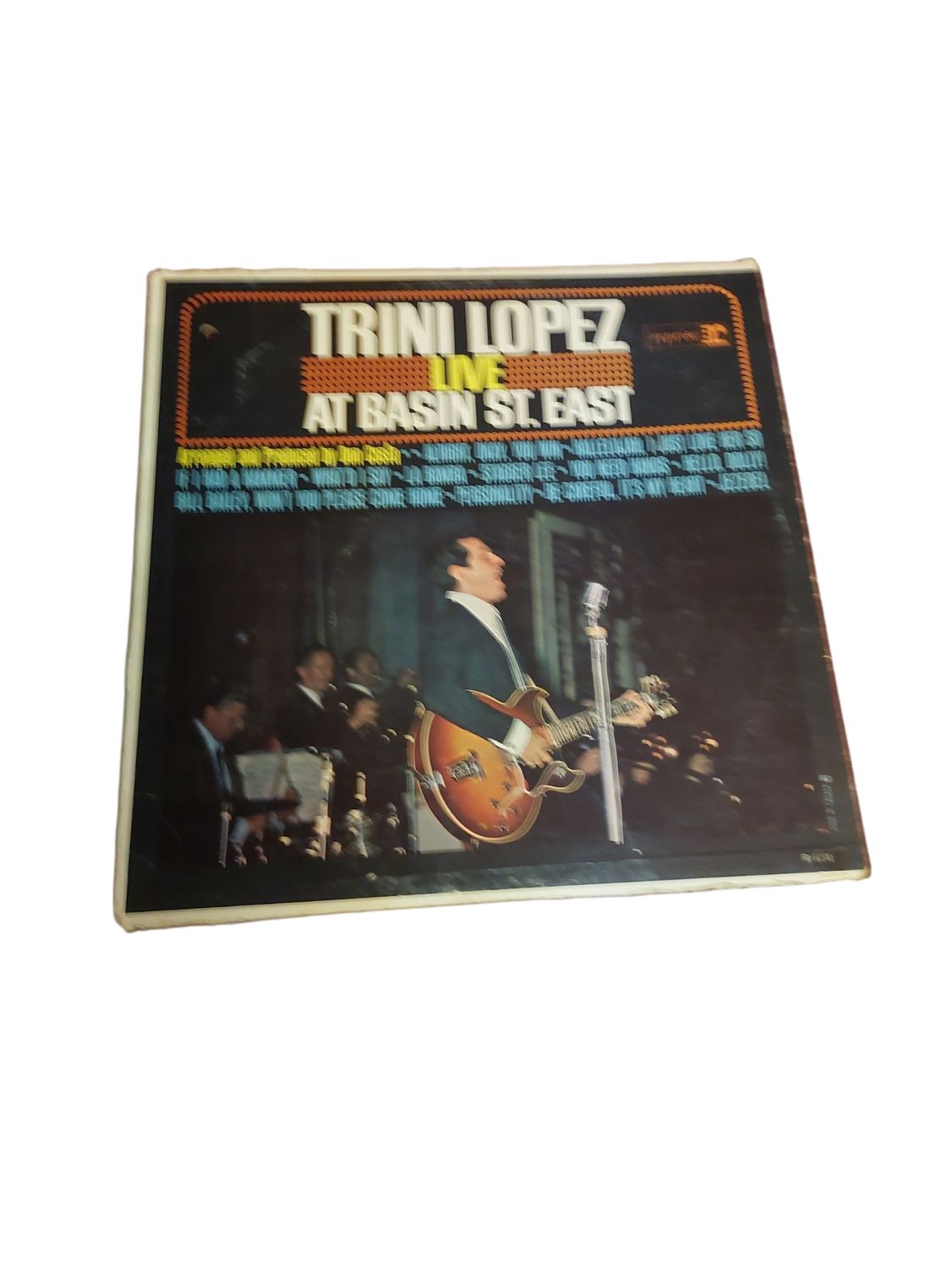 12 April 1963 – Trini Lopez – Live At Basin St. East (Reprise R-6134) – Original Pressing – Pre-Owned Vinyl Record