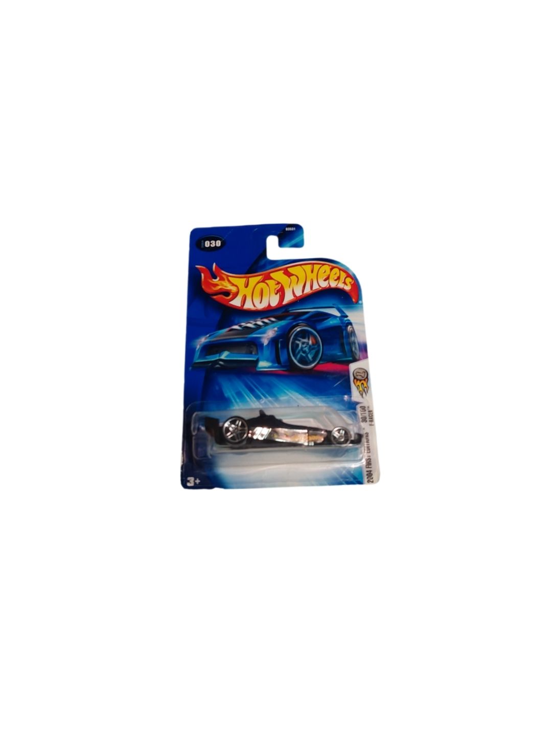 Hot Wheels 2004 First Editions F-Racer Black 1:64 Die-Cast – New on Card