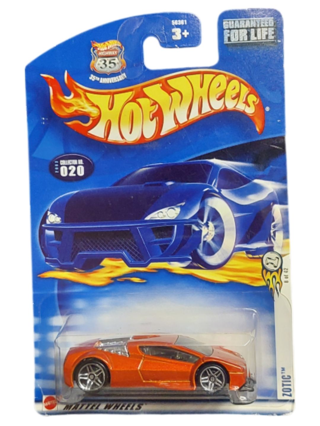 2003 Hot Wheels Zotic – First Editions #8/42 – Collector #20 – New on Card