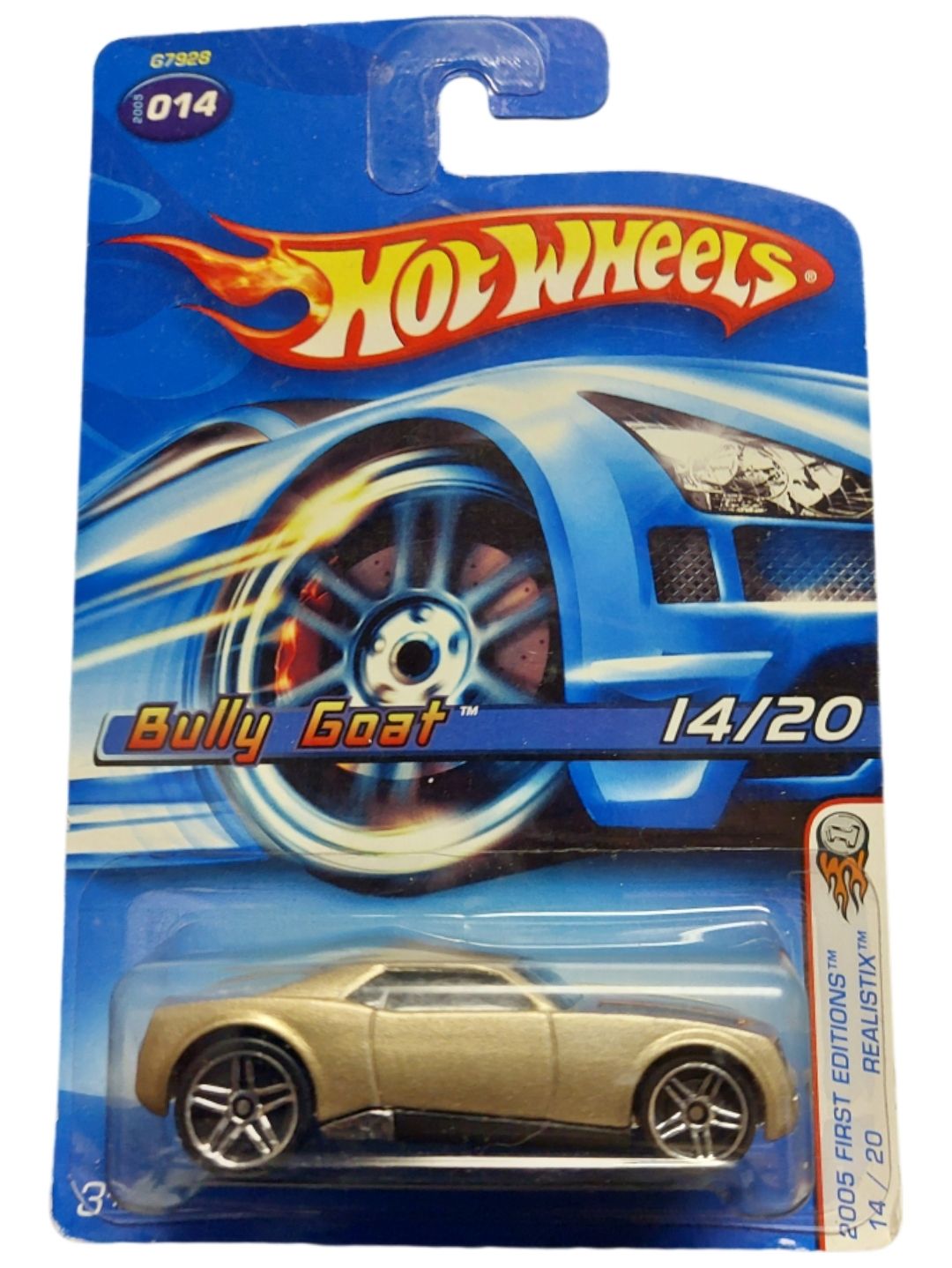 ​2005 Hot Wheels Bully Goat – First Editions #14/20 – Collector #014 – New on Card