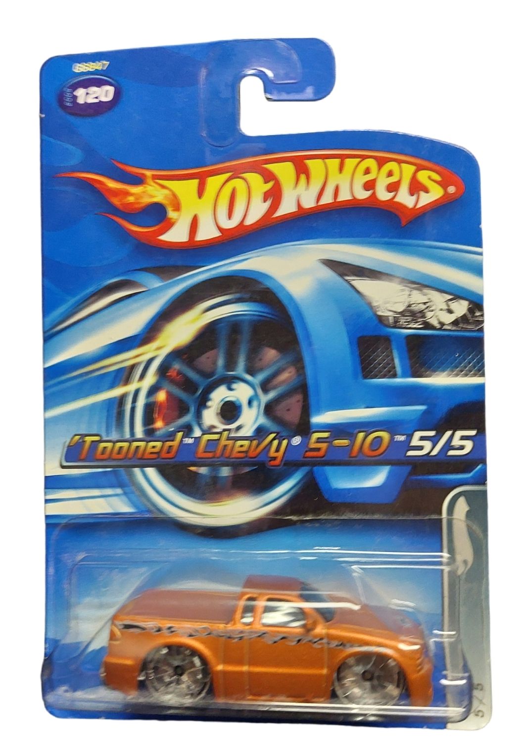 2006 Hot Wheels Tooned Chevy 5-10 – Tooned Series #5/5 – Collector #120 – New on Card