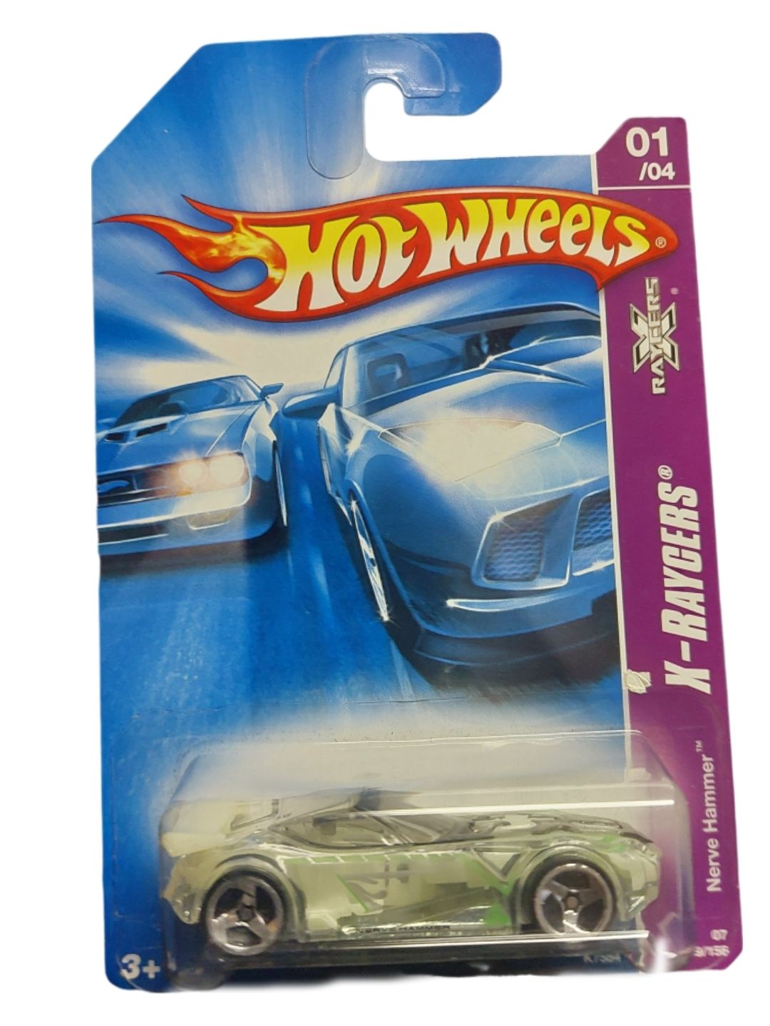 2008 Hot Wheels Nerve Hammer – X‑Raycers #01/04 – Collector #060/156 – New on Card