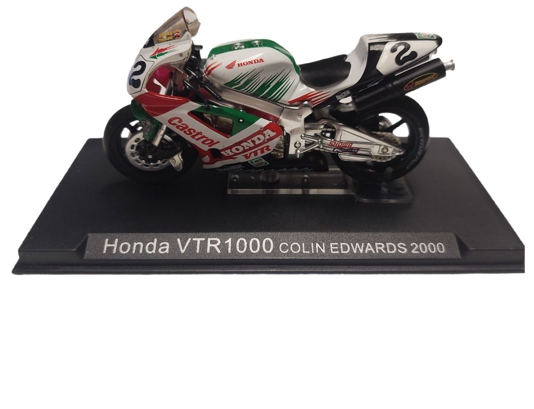 2000 Honda VTR1000 – Colin Edwards – Die-Cast Motorcycle – 1:24 Scale – Preowned