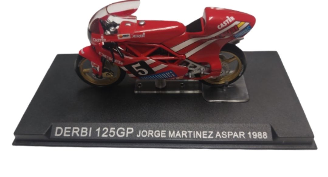 1988 Derbi 125 GP – Jorge Martinez “Aspar” – Die-Cast Motorcycle – 1:24 Scale – Preowned