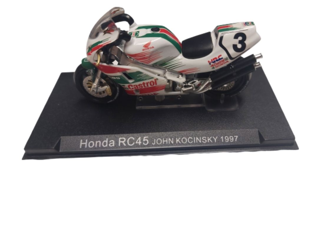 1997 John Kocinski Honda RC45 – Die-Cast Motorcycle Model – 1:24 Scale – Preowned