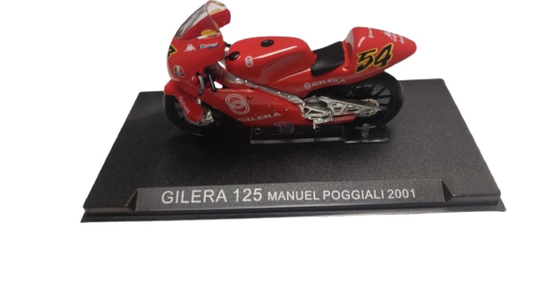 2001 Manuel Poggiali Gilera 125 – Die-Cast Motorcycle Model – 1:24 Scale – Preowned