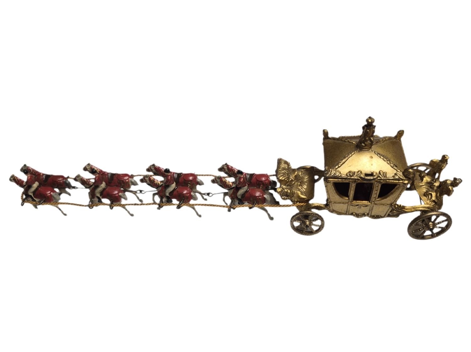 👑 Vintage Johillco Royal State Coach – 8 Horses – Complete Set – Made in England