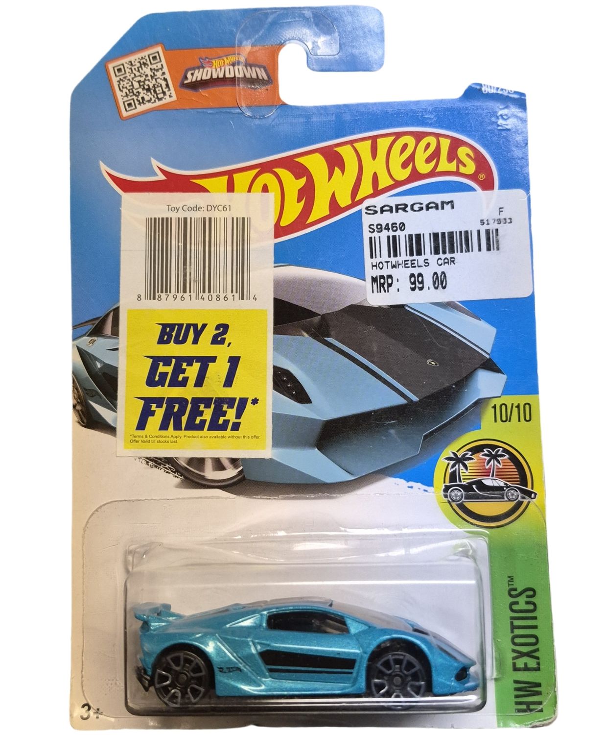 2016 Hot Wheels Lamborghini Sesto Elemento – HW Exotics #80/250 – New on Card 🇨🇦