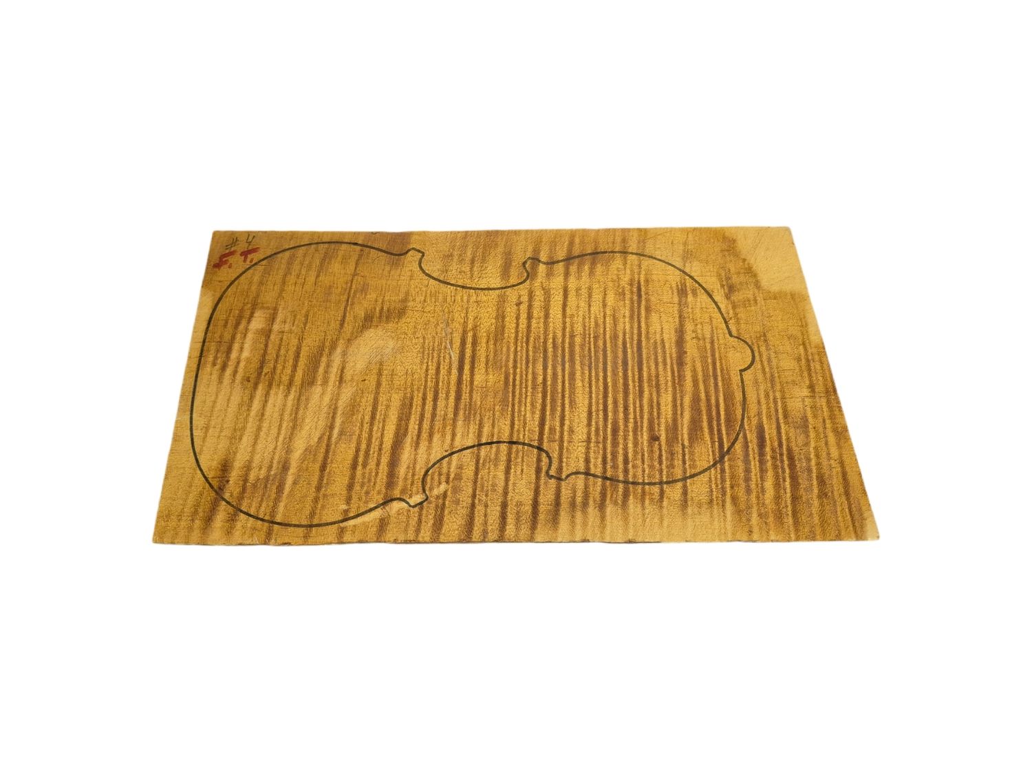🇨🇦 Joseph Kun Workshop One-Piece Violin Back Blank (Potential) – Pre-Stained Figured Maple (Acer spp.) Material – Annotated & Outlined 🇨🇦 Joseph Kun Workshop One-Piece Violin Back Blank (Potential) – Pre-Stained Figured Maple (Acer spp.) Material – Annotated & Outlined