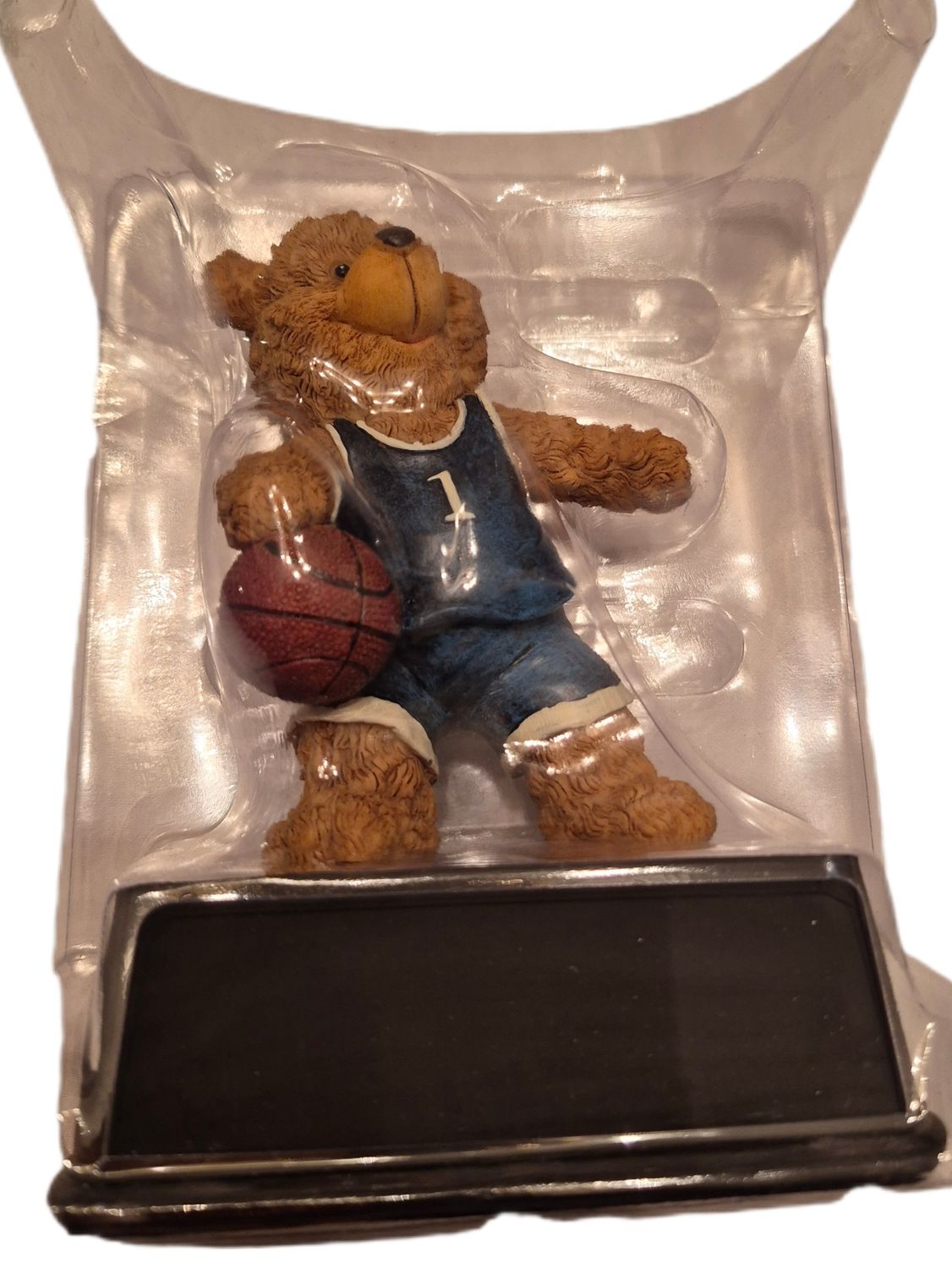 ​Trophy -  Bear Mascot Figurine - Basketball -  1 - New Old Stock