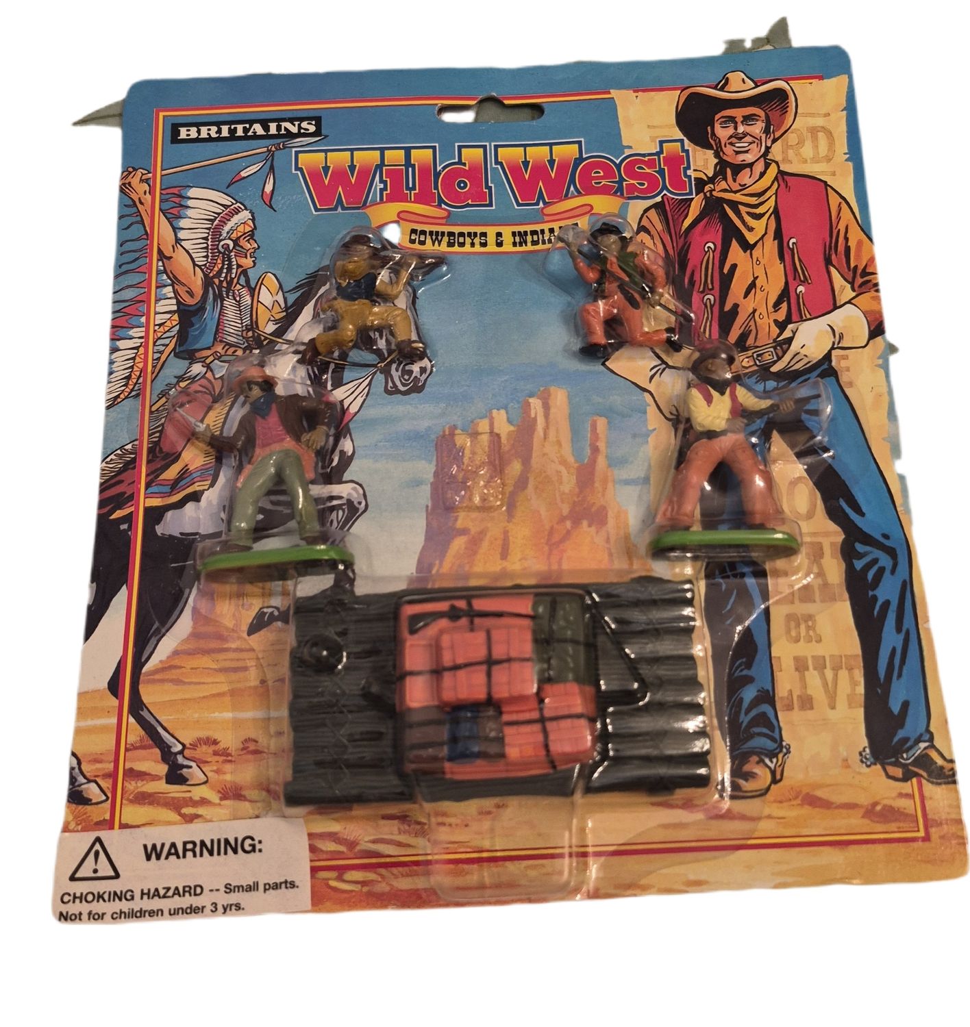 Vintage Britains Deetail Wild West Set – NOS Unopened – Cowboys &amp; Indians...