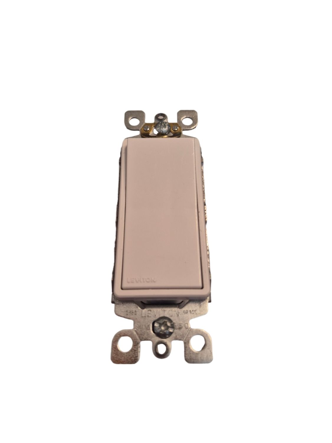 Leviton 5601-P2W Decora Single Pole Rocker Switch – White – New / Never Installed