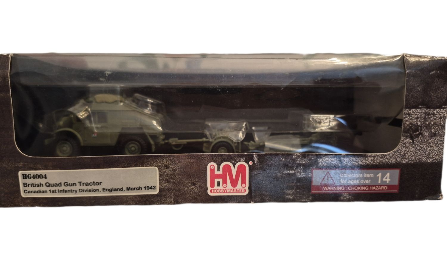 Hobby Master 1:72 British Quad Gun Tractor – Canadian 1st Infantry Division –...