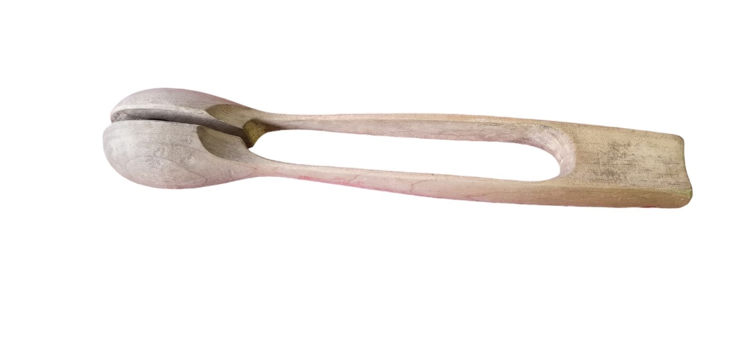 Hand-Carved Wooden Folk Spoons (Single-Piece Percussion)  