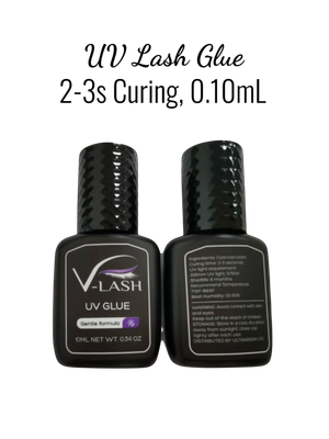 UV LED Eyelash Extensions Glue 10mL.  Black.