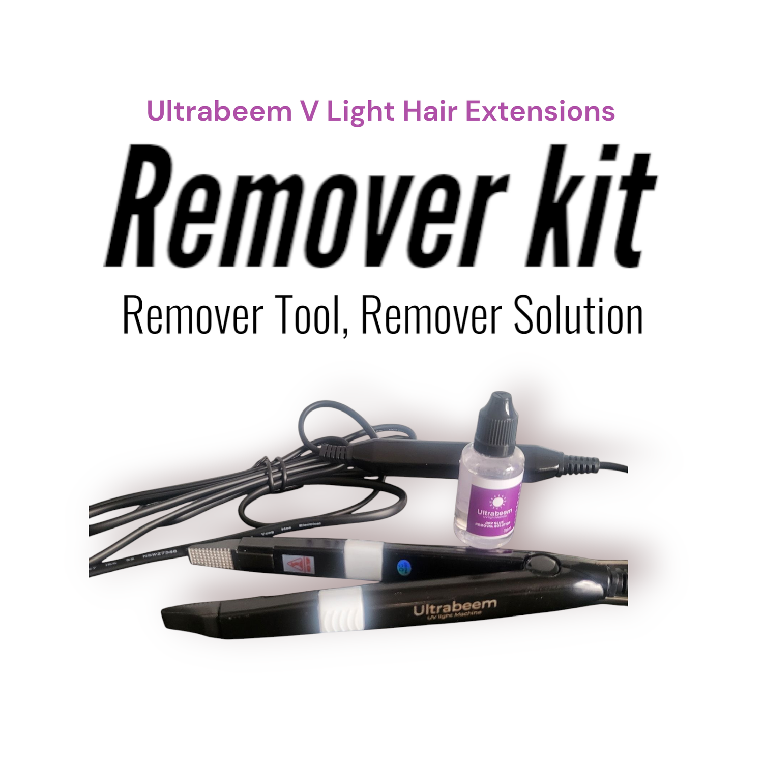 UV Light Hair Extensions Removal Tool Kit