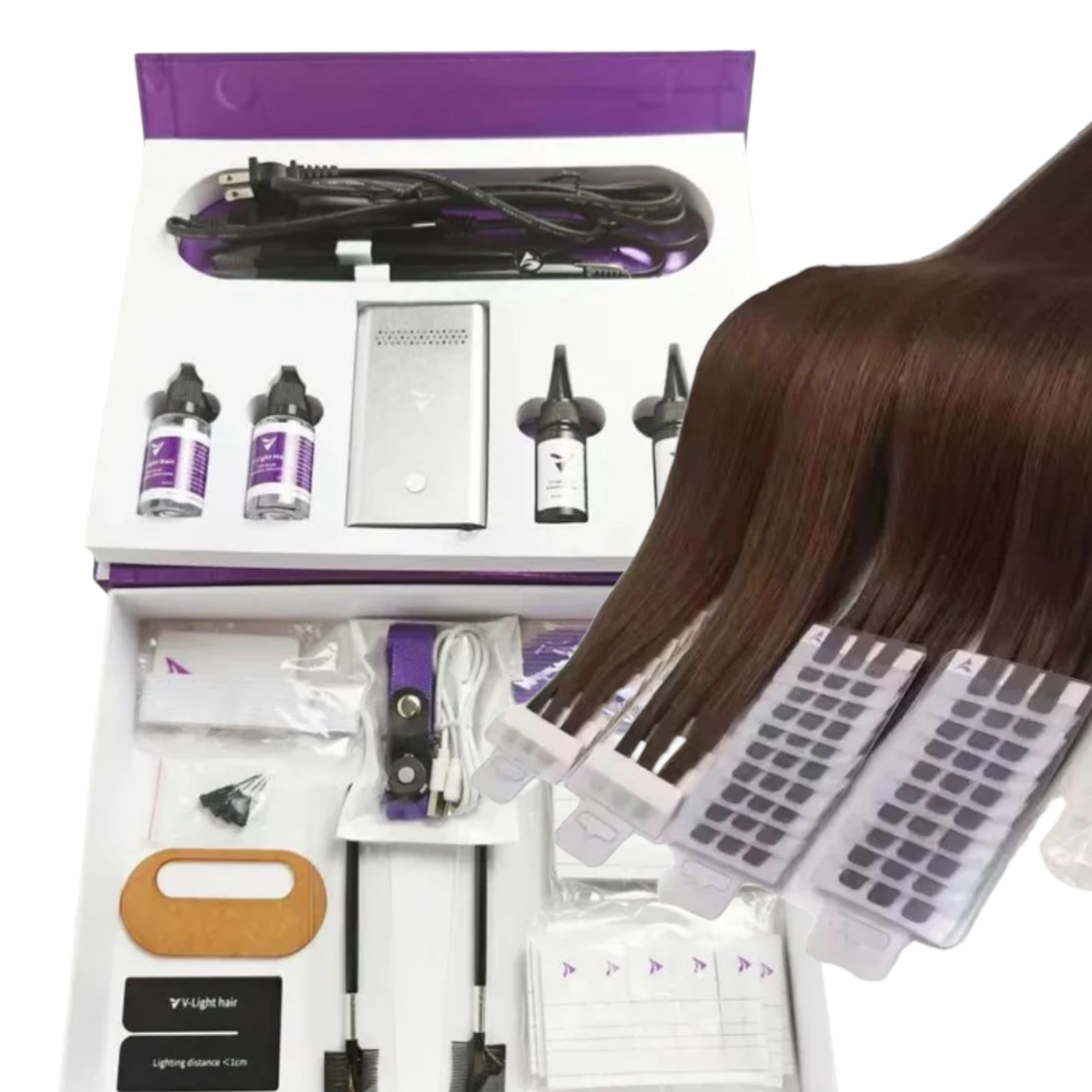 Ultrabeem V-Light Hair Extensions All-in-One Salon kit