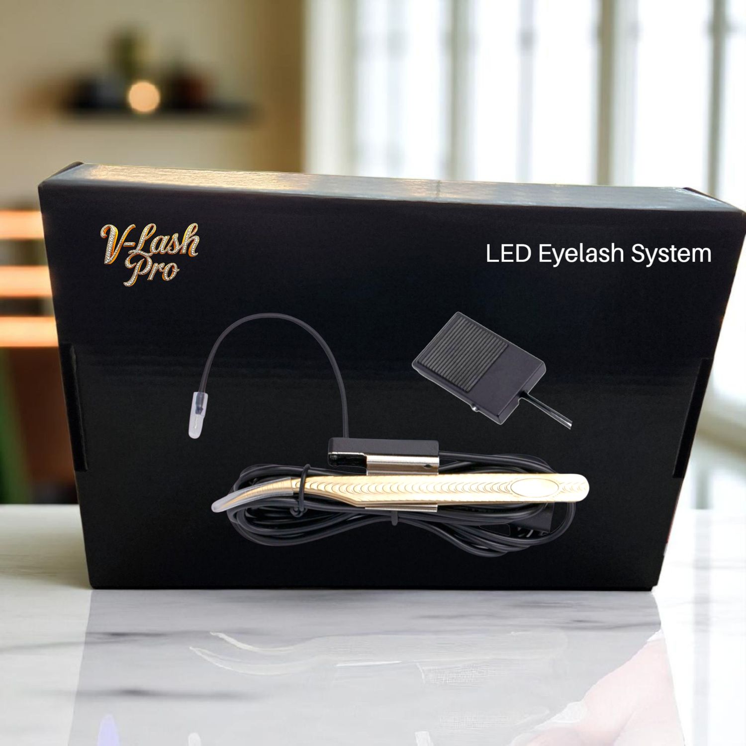 V-Lash Pro LED UV Lash Extensions Tweezer lamp. Pinpoint precision.