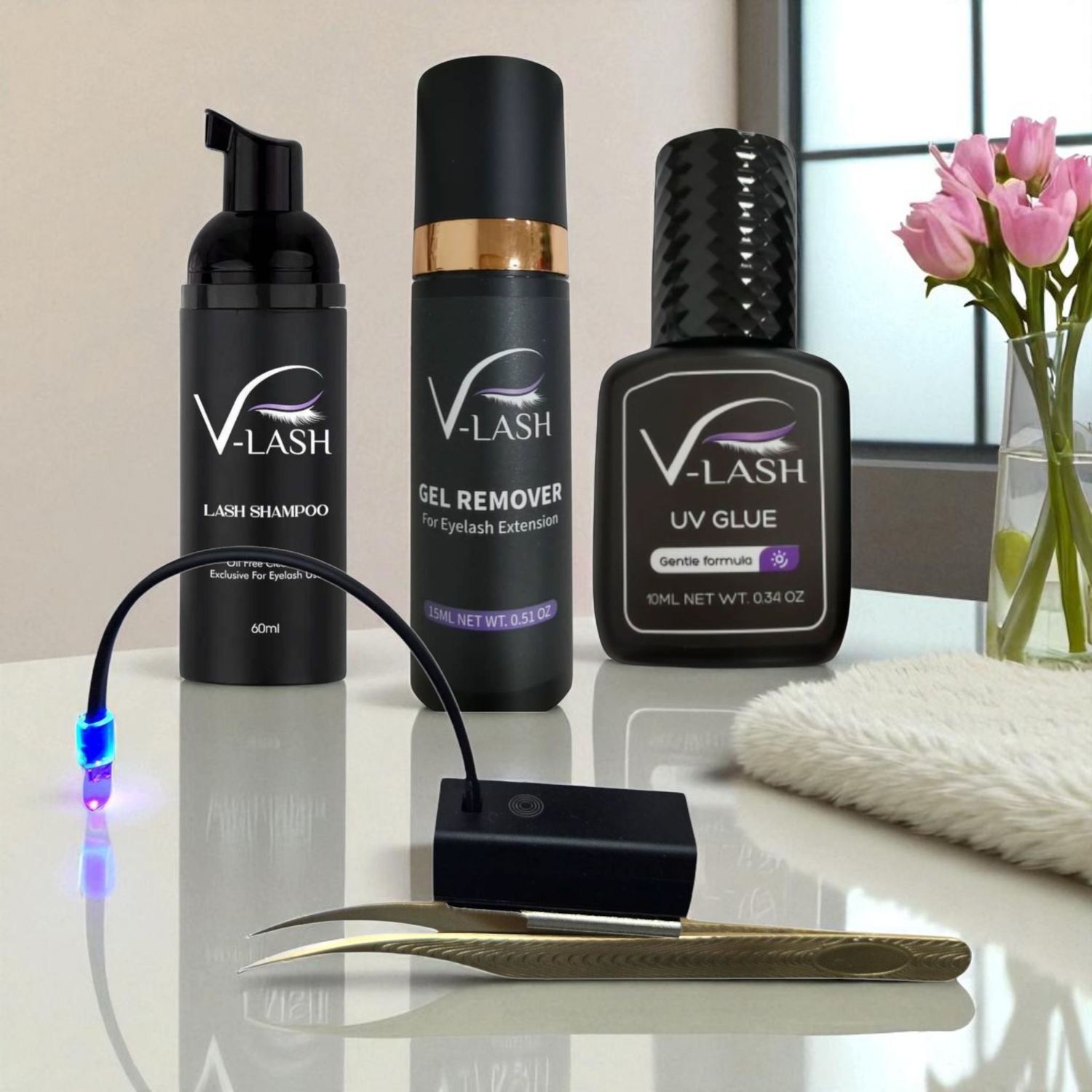V-Lash Pro 3.0 Cordless  LED Eyelash  System Essentials Kit