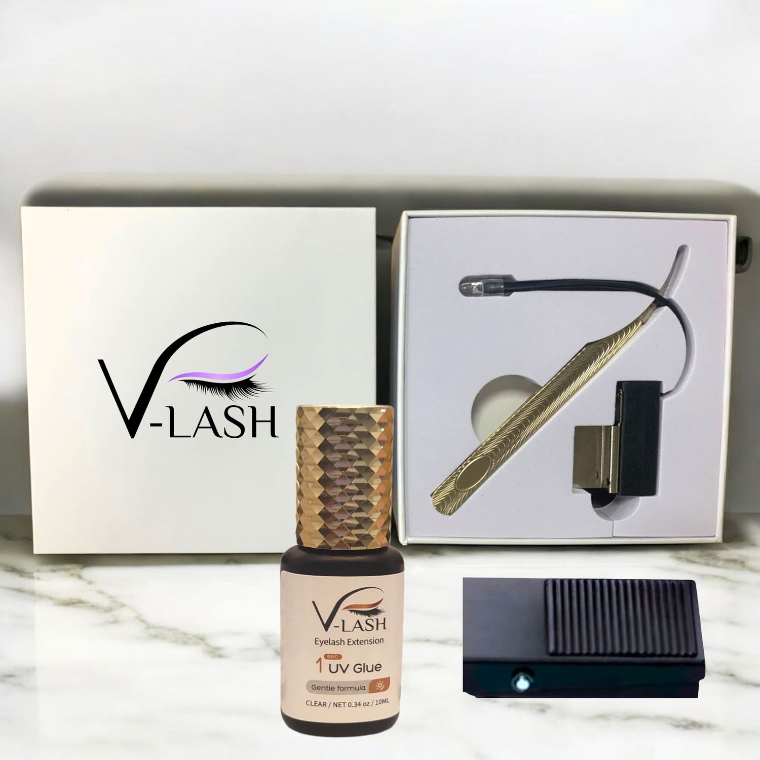V-Lash Pro 1sec Quck Dry Eyelash Extensions System Kit.