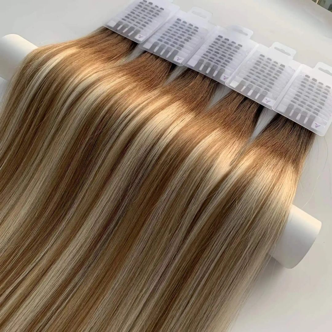 Vlight, Russian Remy Hair Extensions, 40g, 50 pieces. 100% Virgin human hair.