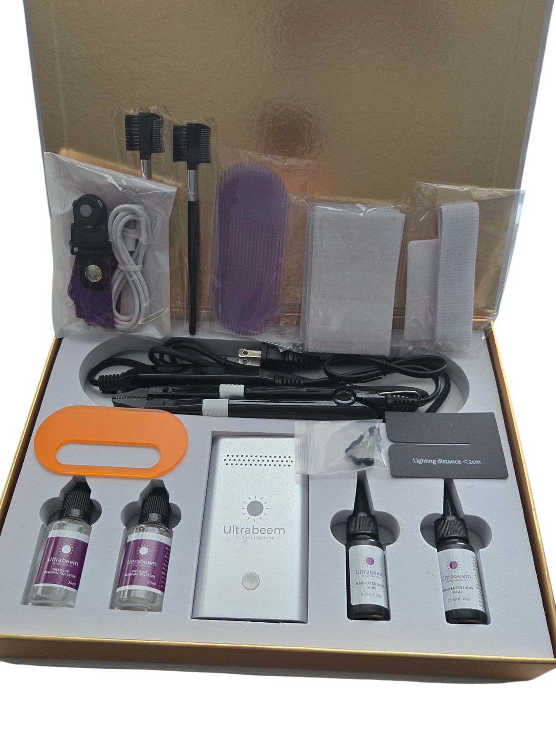 Ultrabeem Deluxe V-Light Hair Extensions Full Kit