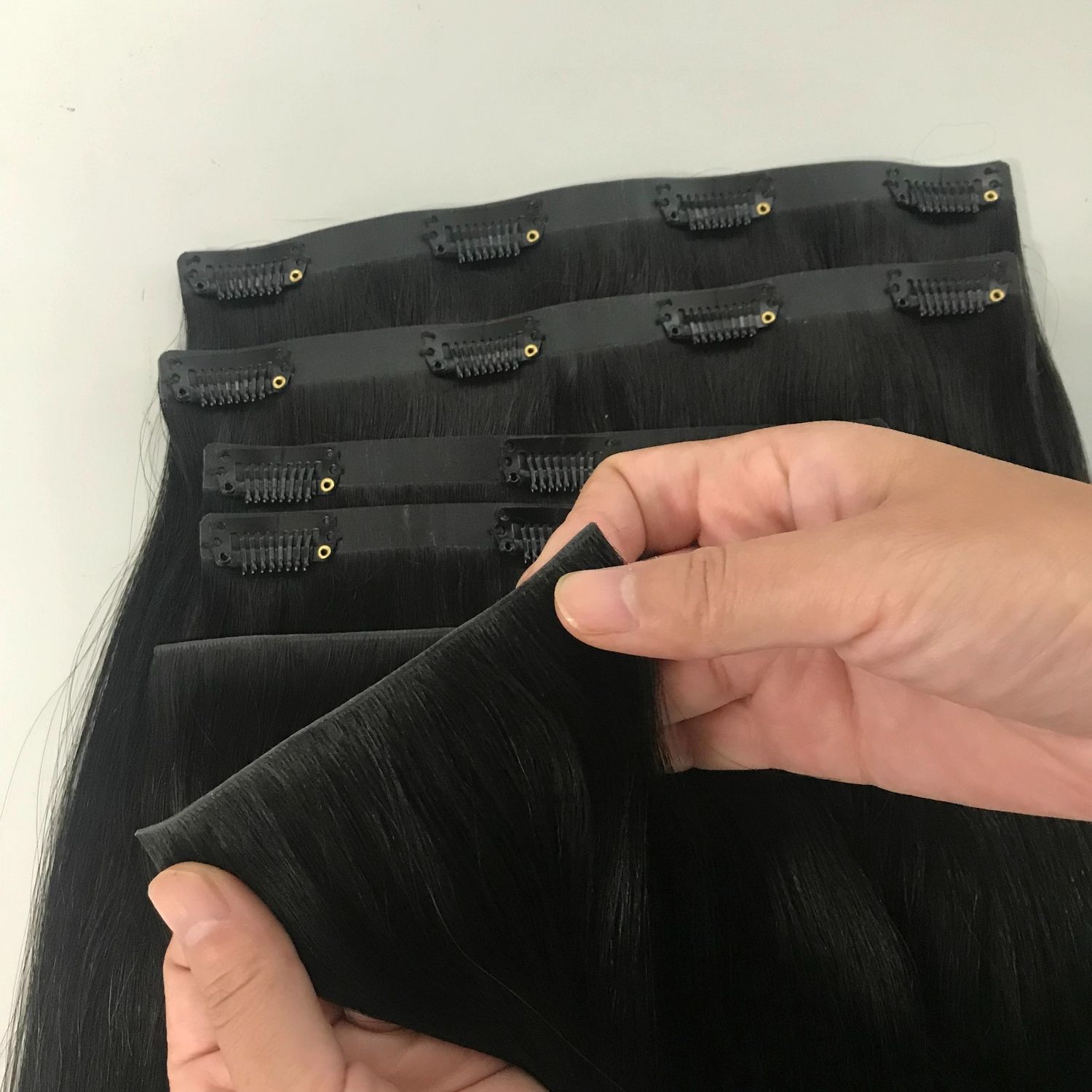 Factory-direct. Invisible Clip-in Hair Extensions. Ready to ship.