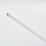 144-in Galvanized Steel White Wall Moulding Trim