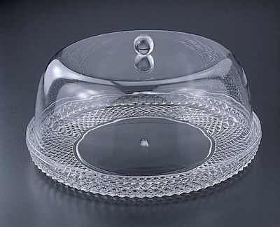 13 inch Cake Plate w/Dome (set)