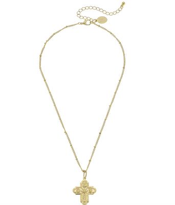 SS Gold Cross Necklace