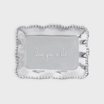 GIFTABLES Organic Pearl Tray "love you a lot"