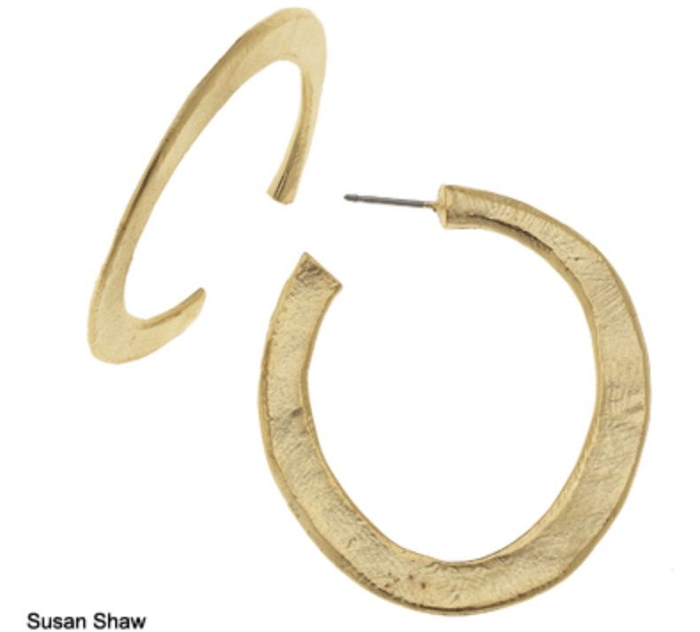 SS Gold Hoops Earrings