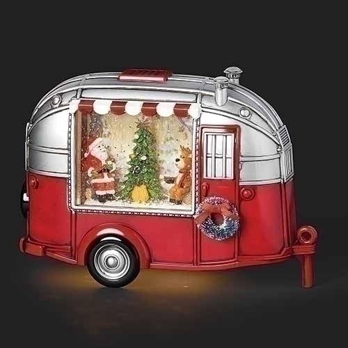 Confetti Lites Lighted Swirl Santa's Retro Holiday Camper