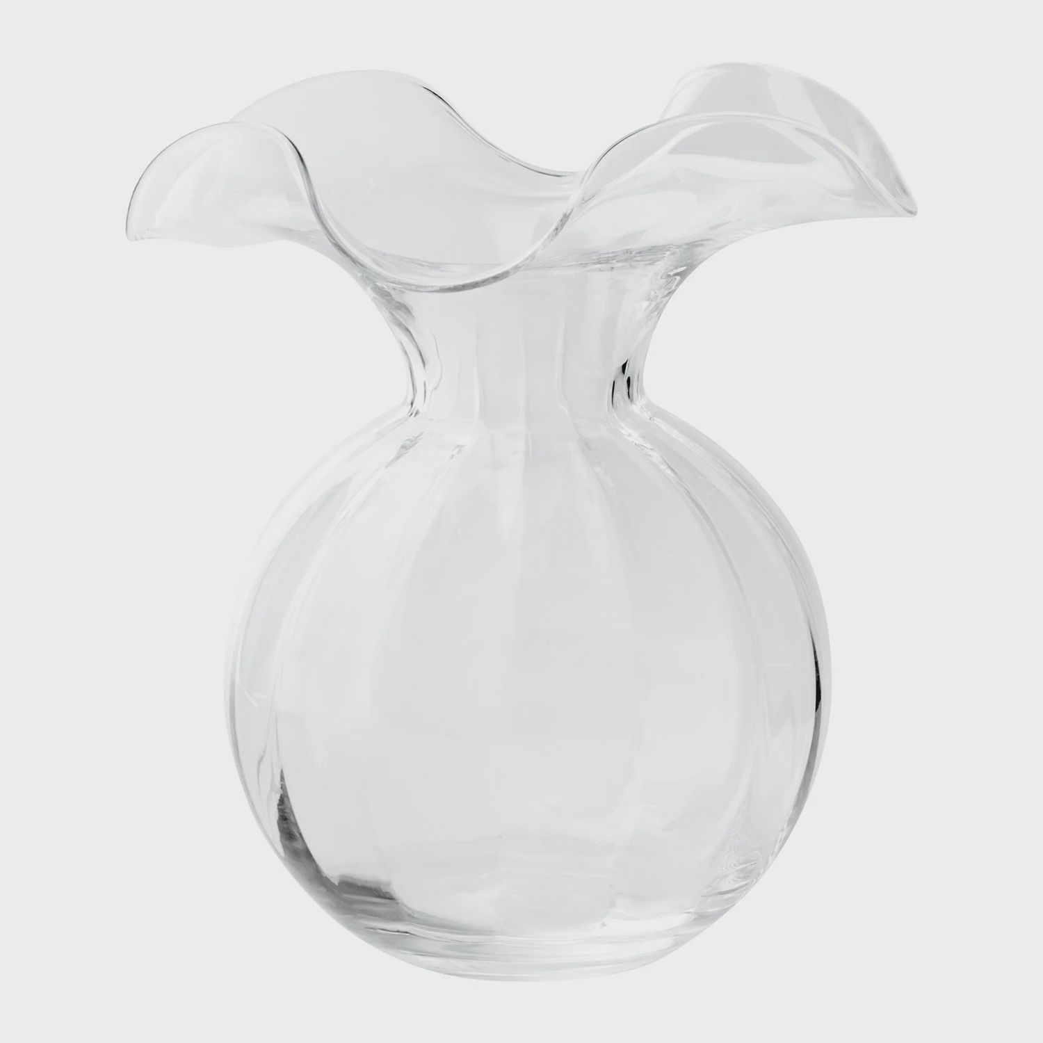 Vietri Hibiscus Glass Clear Medium Vase