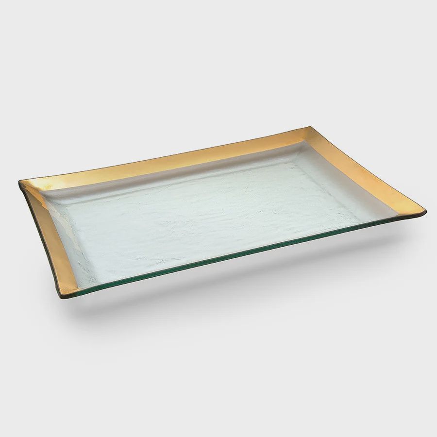 Annieglass Roman Antique Martini Tray