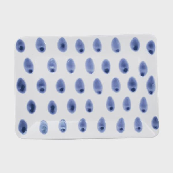 Santorini Dot Small Rectangular Platter